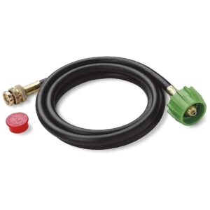 6 Foot Hose for Connecting Weber Portable Grills to Propane Tanks Black