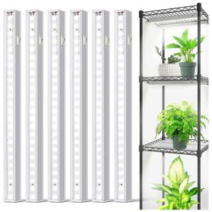 6 Pack LED Grow Light Strips for Indoor Plants with Separate ON/Off Switch