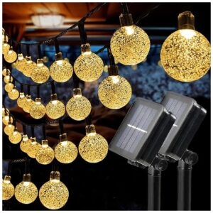 60 LED Lights Solar Powered String Light with 8 Modes for Garden and Yard