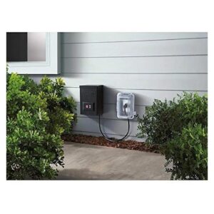 60 Watt 12 Volt Multi Tap Landscape Lighting Transformer with Digital Timer and Sensor