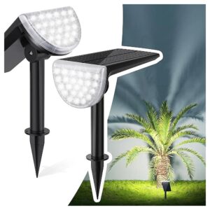 600LM Bright Solar Spotlights with 2 Brightness Options for Ample Illumination