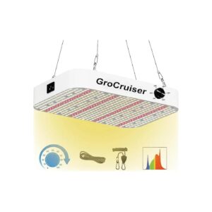 600W LED Grow Light for Indoor Plants with Full Spectrum and Quiet Fan