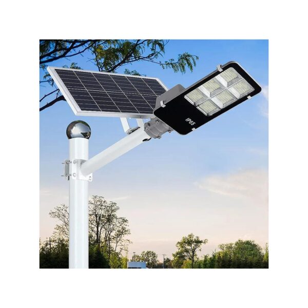 600W LED Solar Street Lights with Remote Control and Adjustable Bracket