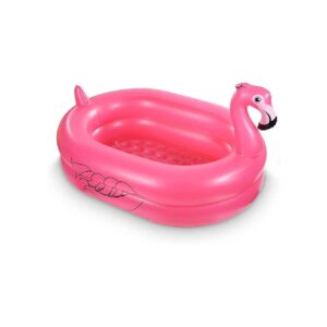 60x43x32 Inflatable Flamingo Kiddie Pool for Indoor Outdoor Play