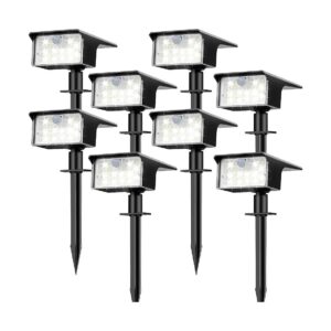 62 LED Solar Spotlights for Outdoor Security, Safety, and Ambiance