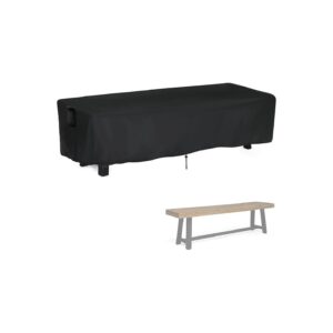 63" W x 15" D x 18" H Water Resistant Bench Cover for Long Chair and Wood Bench Furniture