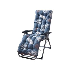 67 Inch Floral Printed Chair Cushion with Polyester Fill for Indoor and Outdoor Use