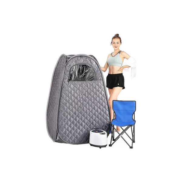 6L 1000W Portable Full Body Sauna with Remote Control and 90-Minute Timer for Home Use