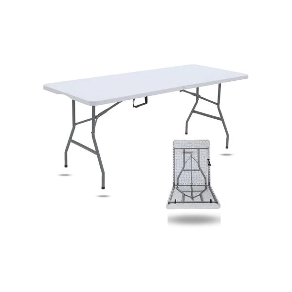 6ft Foldable Plastic Table for Garden Parties and Outdoor Dining