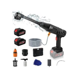 6-in-1 Cordless Pressure Washer with 652PSI Power and Two 15000mAh Rechargeable Batteries