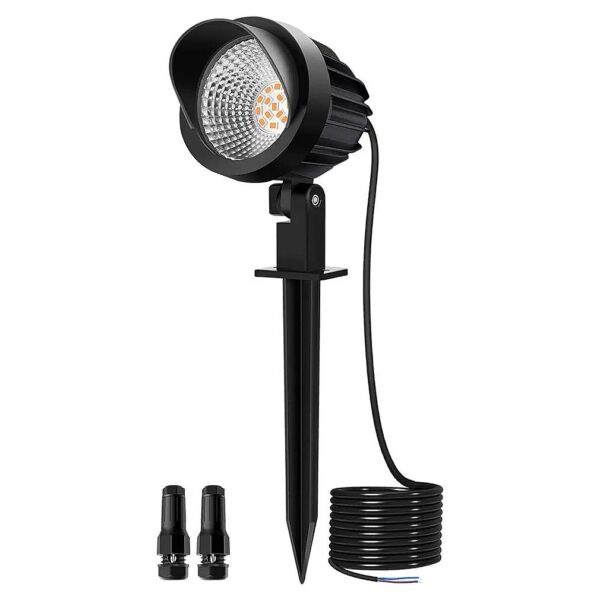 7W LED Landscape Lighting Starter Kit with Warm White LED Bulbs for Outdoor Decor