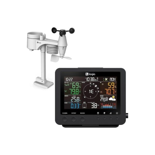 7-in-1 Weather Station with Real-Time Data and Forecast Features