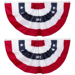 8 Foot x 25 Foot Two-Sided American Flag Bunting for Home Decoration