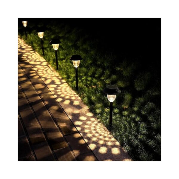 8 Pack Waterproof LED Solar Powered Pathway Lights Outdoor Garden Decorative Lighting