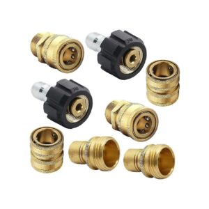 8" Quick Disconnect and 3/4" Quick Release Connectors for Pressure Washer Hoses