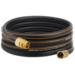 8" x 15ft Hybrid Water Hose with Leakproof Male to Female Fittings