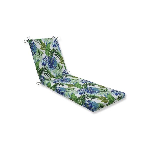 80 x 23 Extra Large Tropic Floral Chaise Lounge Cushion with Polyester Fiber