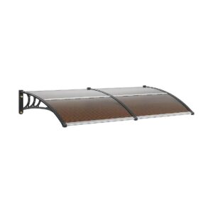 80'' x 40'' Window Door Awning Canopy for Sun, UV, Rain, and Snow Protection