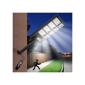 800W Solar Powered LED Floodlight with Motion Sensor for Outdoor Lighting