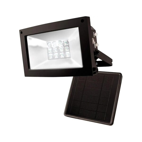 80LM 12 LED Solar-Powered Outdoor Flood Light with Dusk to Dawn Feature