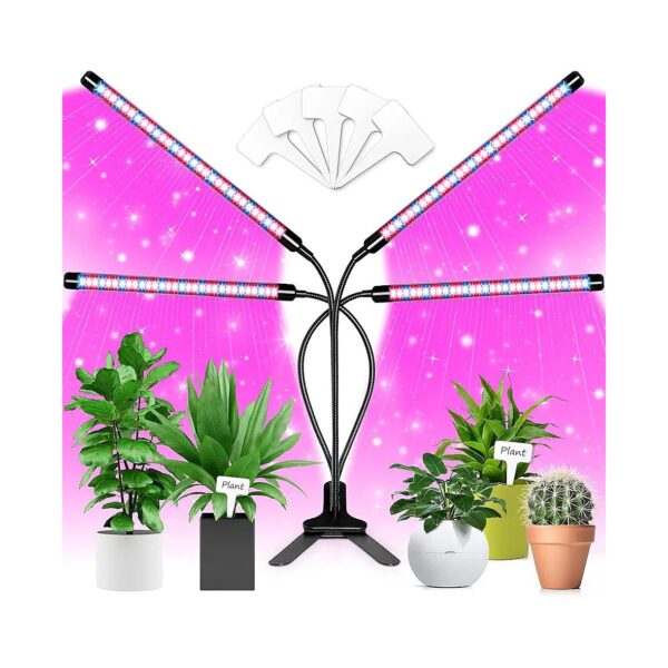 80W LED Grow Light with 9 Dimmable Levels and 3 Spectrum Modes for Indoor Plants Growth