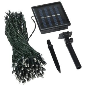 82-Foot Long Blue LED Solar Fairy Lights with 150 Bright Lights and Waterproof Design