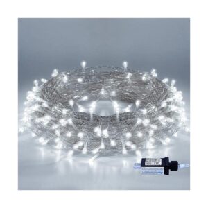 82ft Cool White LED Fairy Lights with 8 Flashing Modes for Indoor Outdoor Decoration