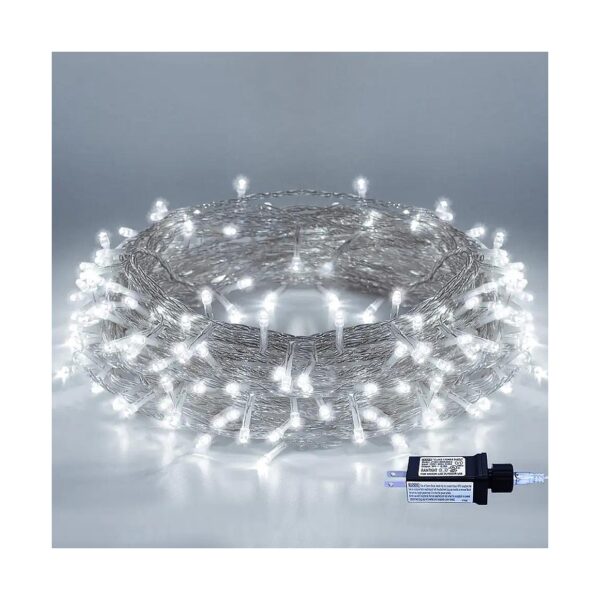 82ft Cool White LED Fairy Lights with 8 Flashing Modes for Indoor Outdoor Decoration