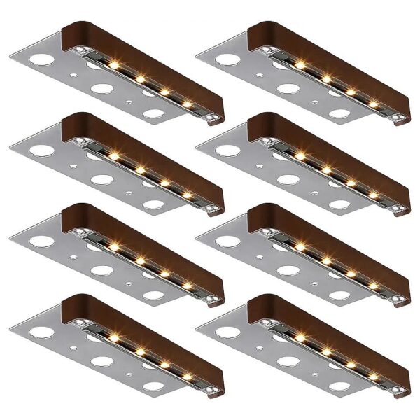 8-Pack Classic Series LED Paver Lights for Landscape and Patio