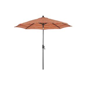 9 Foot Market Table Umbrella with Dolce Mango Stripe Canopy