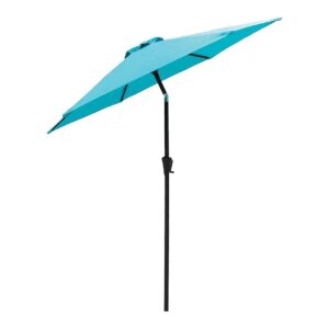 9 Foot Outdoor Market Umbrella with 2 Position Tilt and Water-Resistant Polyester Fabric