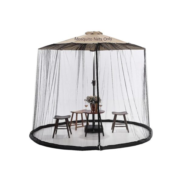 9 Foot Polyester Hanging Tent Mosquito Net for Patio Umbrella Outdoor