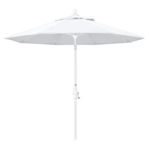 9 Foot Round Aluminum Pole Fiberglass Rib Market Umbrella with UV Protection