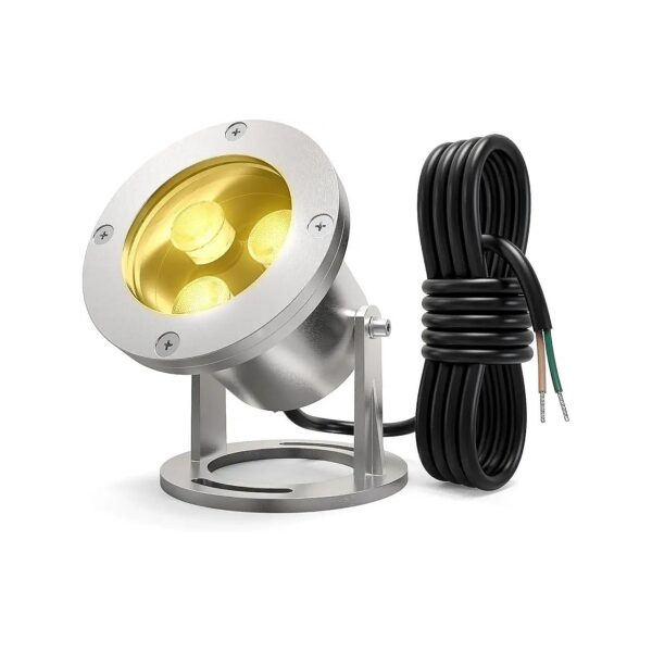 9W LED Underwater Pond Lights for Patio Pools and Landscape Lighting Warm White 2700K