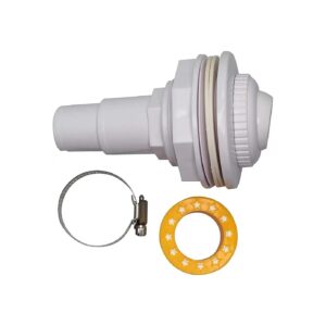 Above Ground Pool Return Jet Kit with Complete Wall Fitting and Stainless Steel Gaskets