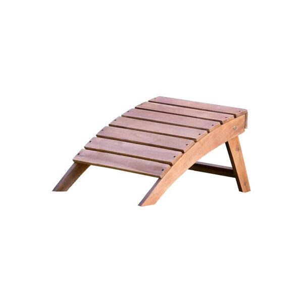 Acacia Wood Outdoor Ottoman Foot Rest for Versatile Outdoor Furniture