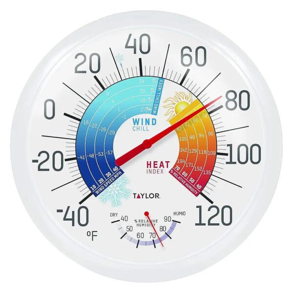 Accuracy Heat Index and Wind Chill Thermometer for Accurate