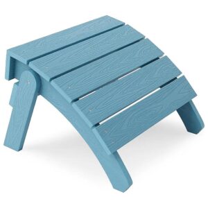 Adirondack Foot Rest with Folding Legs and Wall-Mounting Option for Easy Storage