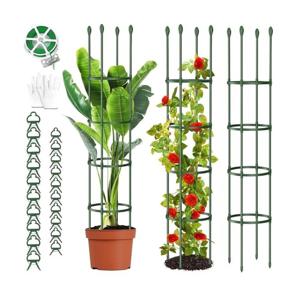 Adjustable 79-Inch Garden Trellis for Growing Tomatoes and More