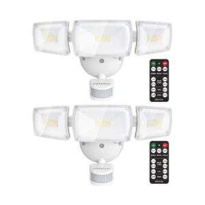 Adjustable Flood Light with Motion Sensor and Remote Control for Customized Lighting Area