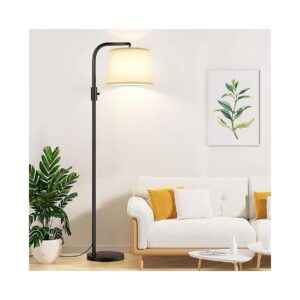 Adjustable Head 9W LED Floor Lamp with Easy Assembly and Compact Design