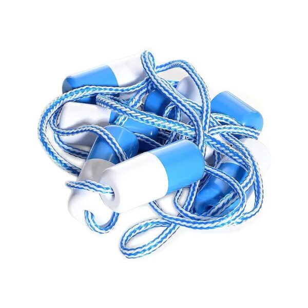 Adjustable Length Pool Safety Rope with Hooks and FID for Safe Swimming