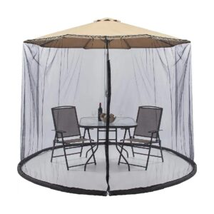 Adjustable Mosquito Net for Umbrellas 5-11ft Softens Bug Bites