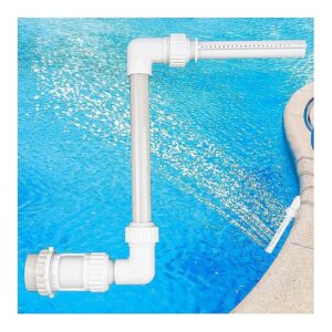 Adjustable Pool Waterfall Fountain for Above Ground Pools with Cool Water Temperature