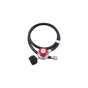 Adjustable Pressure Propane Regulator with 4 Foot Hose and QCC1 Type 1 Connection