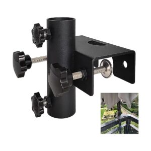 Adjustable Umbrella Clamp for Benches Fences and Railings