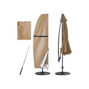 Adjustable Waterproof Cantilever Offset Umbrella Cover with Silver Coating and PU Coating