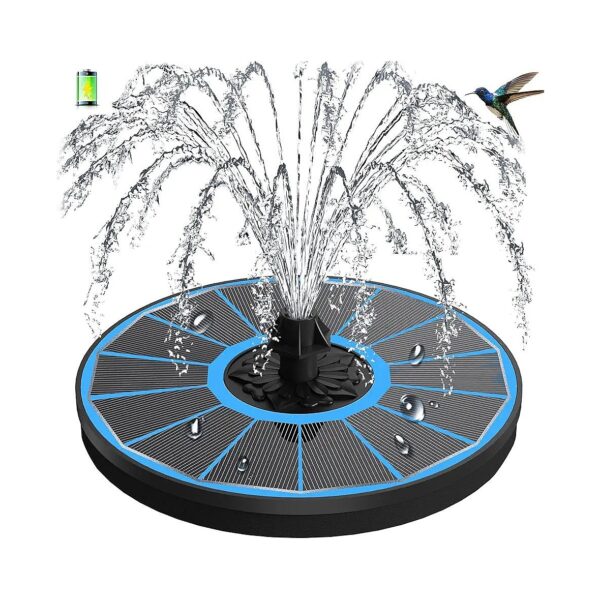 Advanced Glass Panel Solar Fountain with 7 Nozzles and Quick Installation for Homeowners