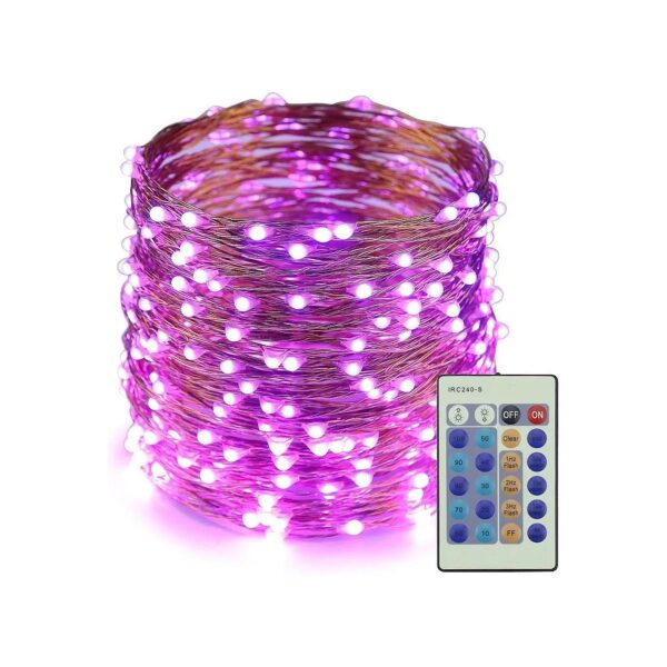 Advanced LED Copper Wire String Lights with 300 LEDs and 24 Key Remote Control