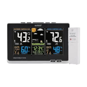 Advanced Wireless Weather Station with Indoor/Outdoor Temperature and Humidity Monitoring